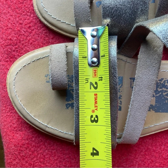 SOREL Sz 8 Ella Criss-cross Full-grain leather EVA Molded Rubber Sole Sandals - Picture 5 of 12